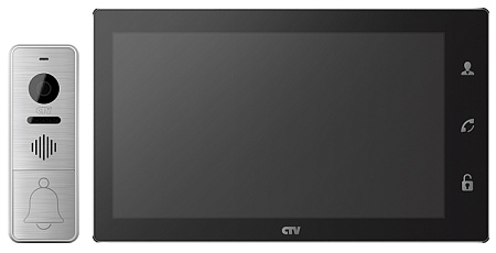 Купить Комплект CTV-DP4106 AHD B(чёрный), 10&quot; в одной коробке (вызывная панель CTV-D4000FHD 