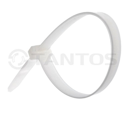 Купить Хомут nylon 150x3,6 мм 100 шт. белый Tantos Хомут нейлоновый (кабельная стяжка) из нейлона высокой п