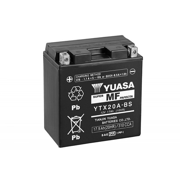 Купить Аккумулятор YUASA YTX20A-BS 12 В 17 Ач