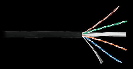 Купить Кабель NKL 4140C-BK NIKOLAN U/UTP 4 пары, Кат.6 (Класс E), тест по ISO/IEC, 250МГц, одножильный, BC 