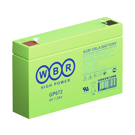 Купить Аккумулятор GP672 6V 7,2А/ч WBR
