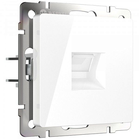 Купить Розетка двойная Ethernet RJ-45 / WL01-RJ45+RJ45 Werkel белая