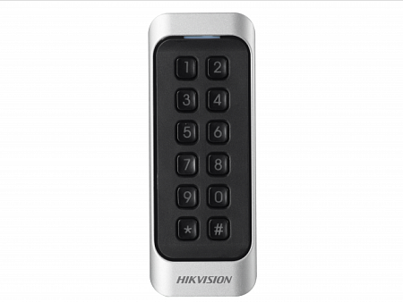 Купить Считыватель DS-K1107MK Считыватель Mifare карт с механической клавиатурой
Частота считывания 13.56М