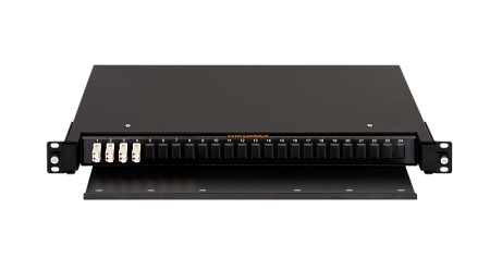 Купить Оптический кросс NMF-RP08LCUM4-TS-P1-1U-BK NIKOMAX 19&quot; Premium Line, 1U, укомплектованный на 8 порт