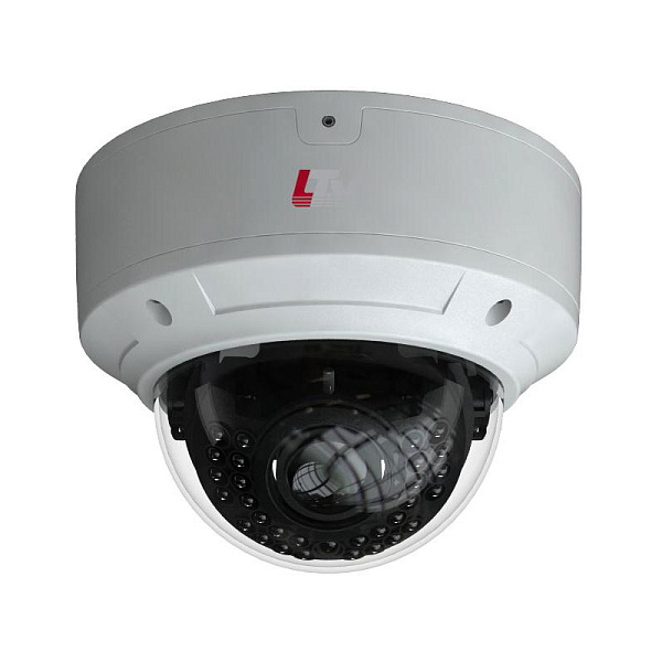 Купить Видеокамера IP LTV CNE-820 58, купольная,уличная, антивандальная, матрица 1/2.7&quot; CMOS, разрешение 19