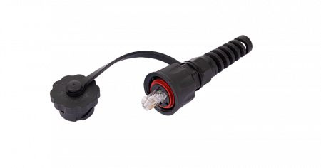 Купить Индустриальный коннектор NMC-RJ88RA50UE3-IS-BK NIKOMAX RJ45/8P8C, Кат.6 (Класс E), 250МГц, покрытие