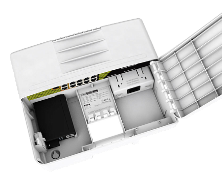 Купить Коммутатор TSn-B6F2GP10G2S1, уличный коммутатор 6x100Мбит/с PoE портов + 2x1000Мбит/с PoE порта + 2x