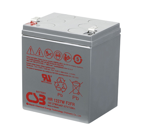 Купить Аккумулятор HR1227W (12V, 7.5Ah) CSB свинцово-кислотный AGM