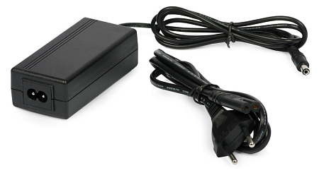 Купить Блок питания 12V 5A. Импульсный, 110-240V AC/12V DC, 5А, с DC разъемом подключения 5.5*2.1, без влаг