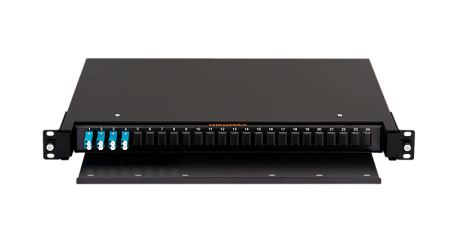 Купить Оптический кросс NMF-RP08LCAS2-TS-P1-1U-BK NIKOMAX 19&quot; Premium Line, 1U, укомплектованный на 8 порт