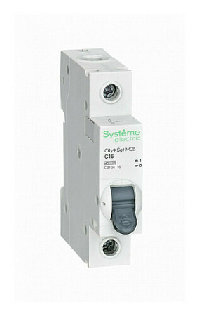 Купить Выключатель City9 Set 1P 16А (C) 4.5кА автоматический, Systeme Electric