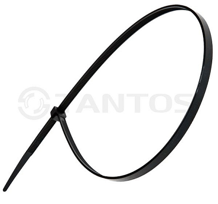 Купить Хомут nylon 250x3,6 мм 100 шт. чёрный Tantos Хомут нейлоновый (кабельная стяжка) из нейлона высокой 
