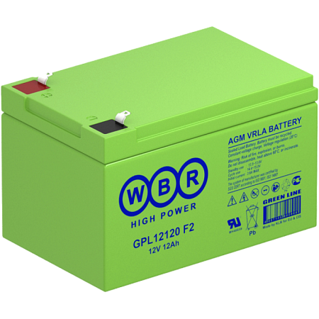 Купить Аккумулятор GPL12120 F2 12V 12А/ч WBR