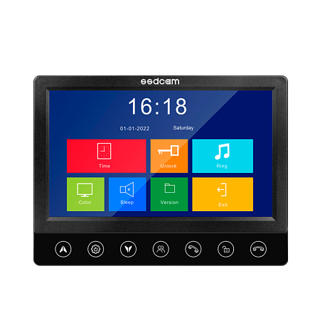Купить Видеодомофон SD-730L (черный) 7&quot; TFT LCD монитор видеодомофона аналоговый (CVBS), разрешение 800х480