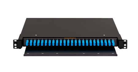 Купить Оптический кросс NMF-RP24STUS2-TS-P1-1U-BK NIKOMAX 19&quot; Premium Line, 1U, укомплектованный на 24 пор