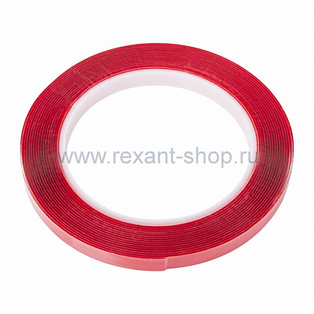 Купить Скотч Rexant 09-6509 двухсторонний, прозрачный 9мм. 5м.