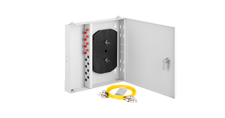 Купить Оптический кросс NMF-WP08FCAS2-IP-ES-GY NIKOMAX Essential Line, настенный, укомплектованный на 8 по