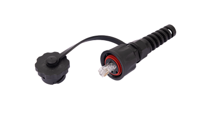 Купить Индустриальный коннектор NMC-RJ88RA50UE3-IS-BK NIKOMAX RJ45/8P8C, Кат.6 (Класс E), 250МГц, покрытие