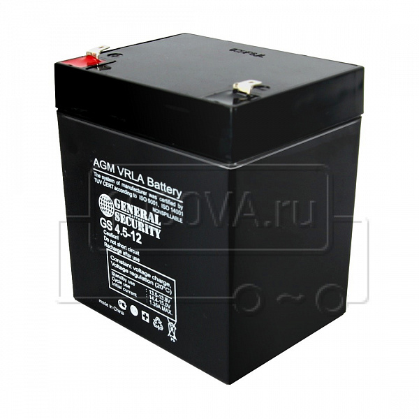 Купить Аккумулятор GS 12V- 4.5А/ч General Security 