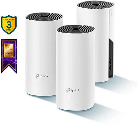 Купить Роутер TL-Deco M4(2-pack) Домашняя Mesh Wi-Fi система AC1200. TP-LINK