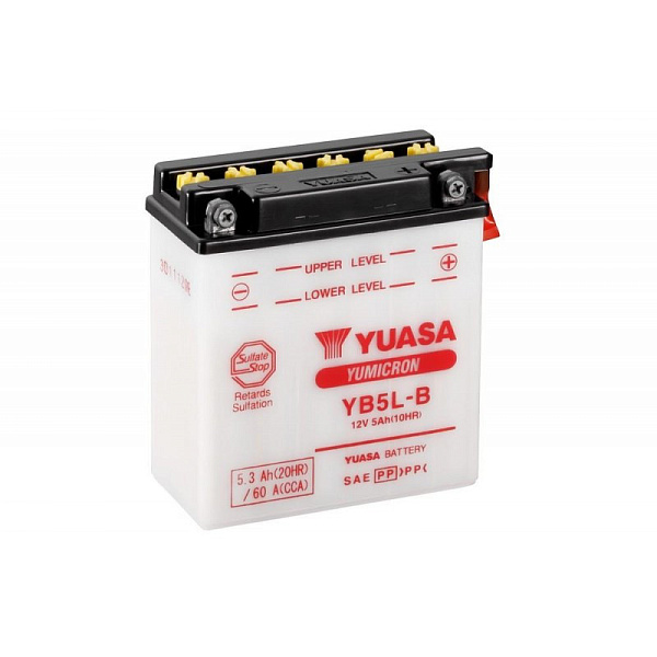 Купить Аккумулятор YUASA YB5L-B с электролитом 12 В 5 Ач