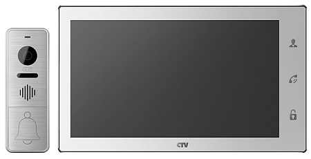 Купить Комплект CTV-DP4106 AHD W(белый), 10&quot; в одной коробке (вызывная панель CTV-D4000FHD и