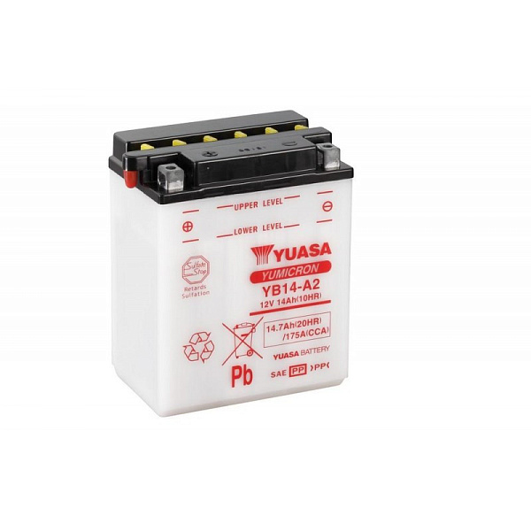 Купить Аккумулятор YUASA YB14-A2 с электролитом 12 В 14 Ач