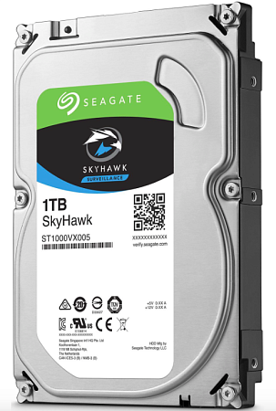 Купить Жёсткий диск 1Tб SEAGATE SkyHawk ST1000VX005 для систем видеозаписи, 3.5&quot;/5900 rpm./64Mb/SATA-III 