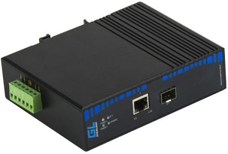 Купить Медиаконвертер GIGALINK GL-MC-UTPG-SFPG-FP-I оптический индустриальный GIGALINK UTP-SFP (industrial)