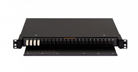 Купить Оптический кросс NMF-RP08LCUM4-TS-P1-1U-BK NIKOMAX 19" Premium Line, 1U, укомплектованный на 8 порт