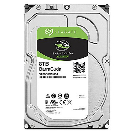 Купить Жёсткий диск 8Тб SEAGATE Barracuda ST8000DM004, SATA III, 3.5&quot;, 256 МБ; 3.5&quot;; 7200 об/мин; 101.85x26