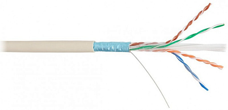 Купить Кабель NKL 9240C-OR NIKOLAN F/UTP 4 пары, Кат.6 (Класс E), тест по ISO/IEC, 250МГц, одножильный, BC 