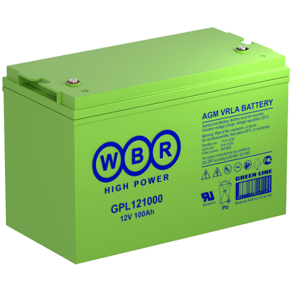 Купить Аккумулятор GPL121000A 12V 100А/ч WBR