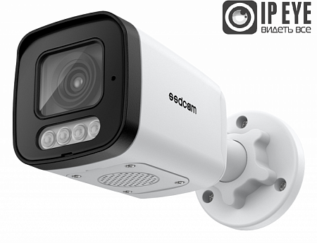 Купить Видеокамера IP-129FCMS цилиндрическая 4 Мп (до 21Fps), 2.1 Мп (до 30Fps), 1/3 CMOS SC401AI, FULL COL