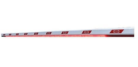 Купить Стрела BOOM-5-LED , алюминиевая, длиной 5 м, с подсветкой для шлагбаума BARRIER-5000.