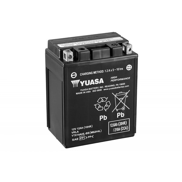 Купить Аккумулятор YUASA YTX14AHL-BS(14L-A2,14L-B2) 12 В 12 Ач